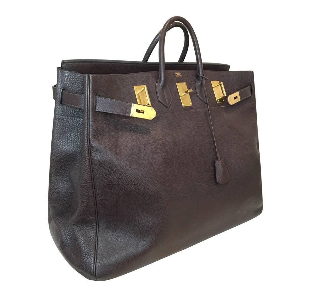 Hermès Birkin HAC 55 Brown Bag