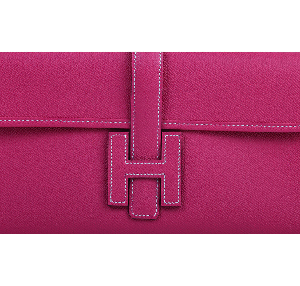 Hermès Jige 29 Rose Tyrien Clutch - Epsom Leather