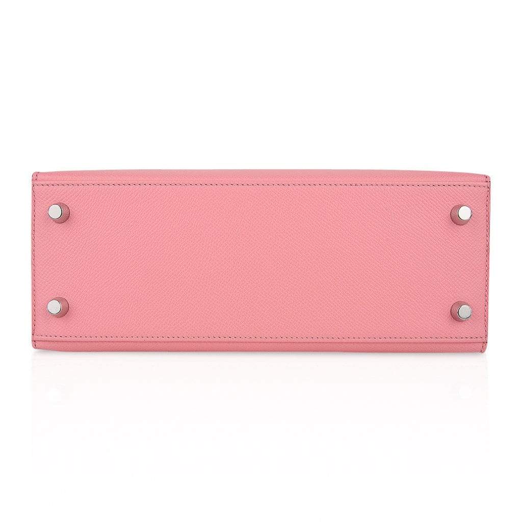 Hermes Kelly 25 Rose Confetti Epsom Silver Hardware - Fashion Handbag  Collections