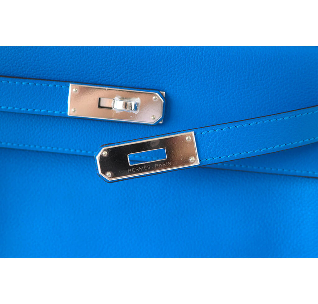 Brand new Hermes Kelly 28 Blue Hydra and Blue sapphire BGHW Sold – Ruelamode
