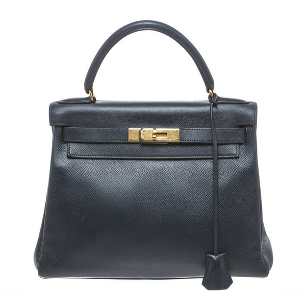 Hermes Kelly Epsom Leather Bag GHW
