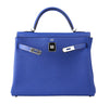 Hermes Kelly 32 Bag Blue Togo