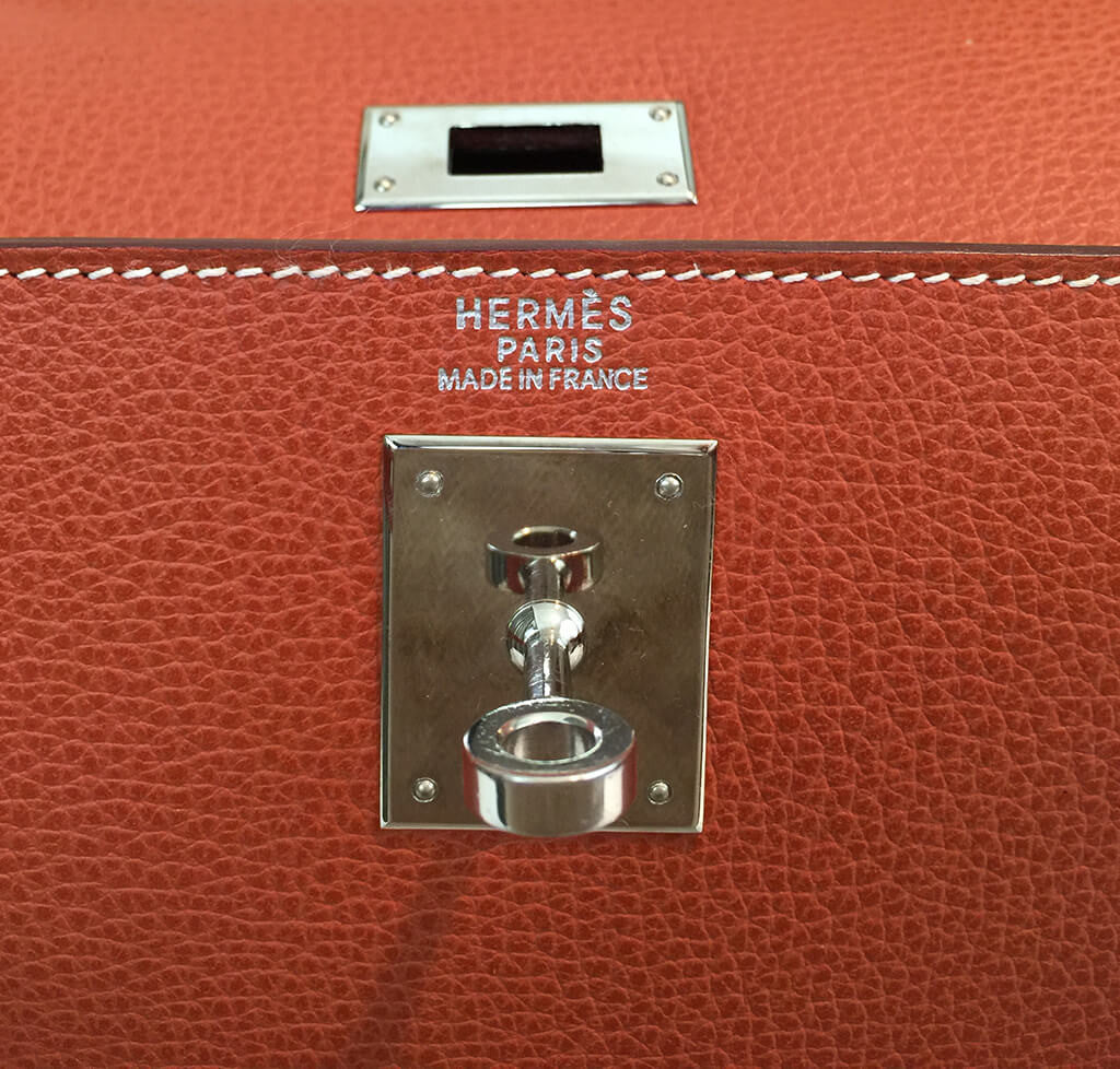 Hermès Sellier Kelly 32 Epsom Bag in Brique in 2023