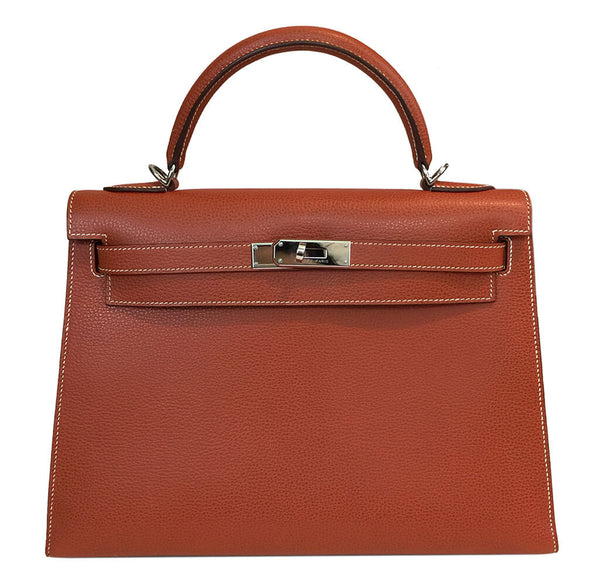 Hermes Kelly Sellier 32 Bag Brique