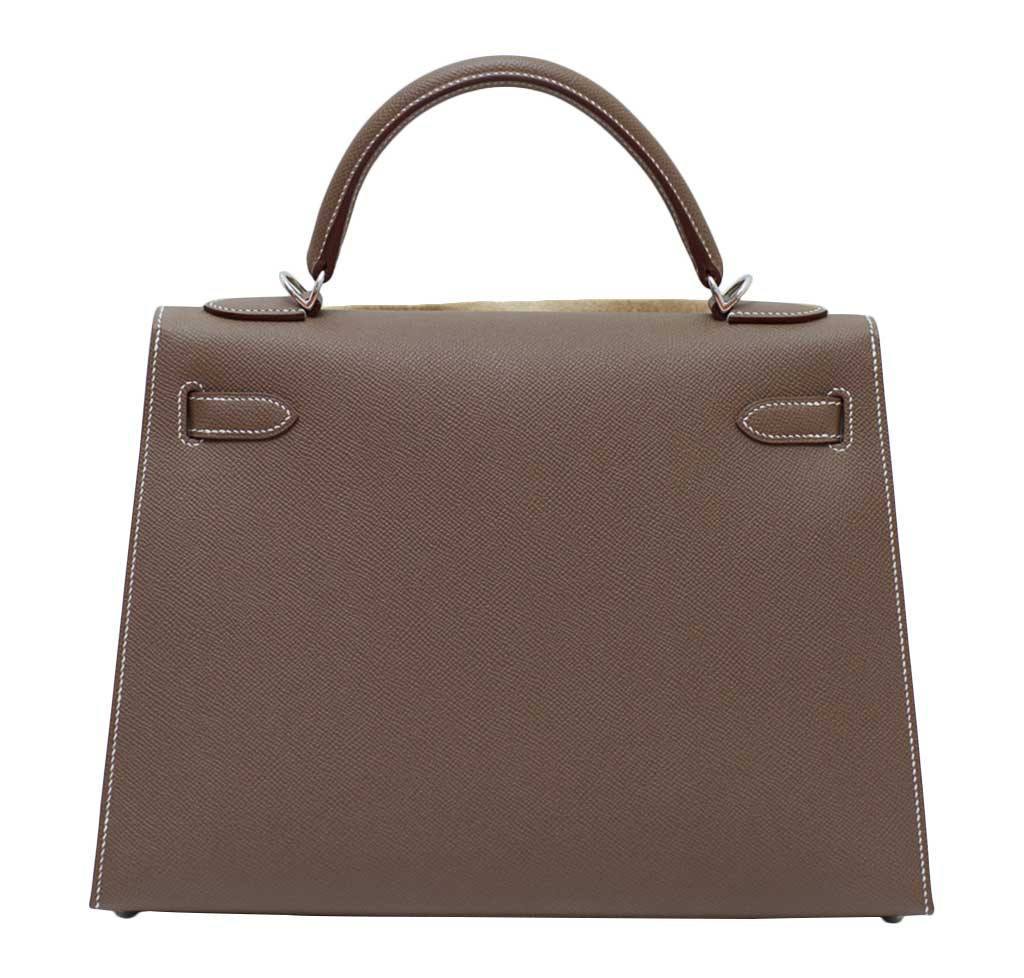 Hermès Kelly 32 Etoupe Sellier Bag in 2023