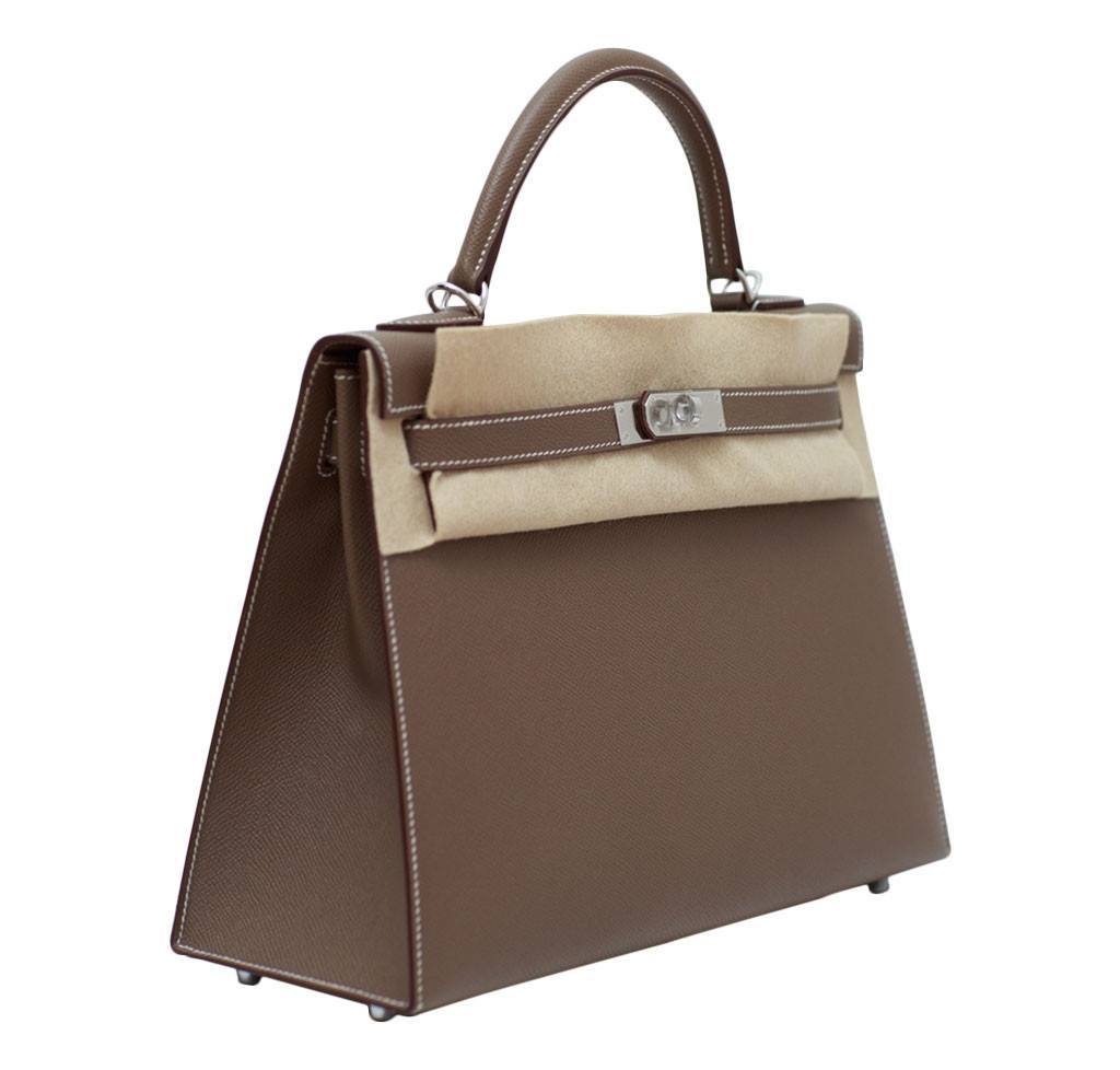 Hermès Kelly 32 Etoupe Sellier Bag in 2023