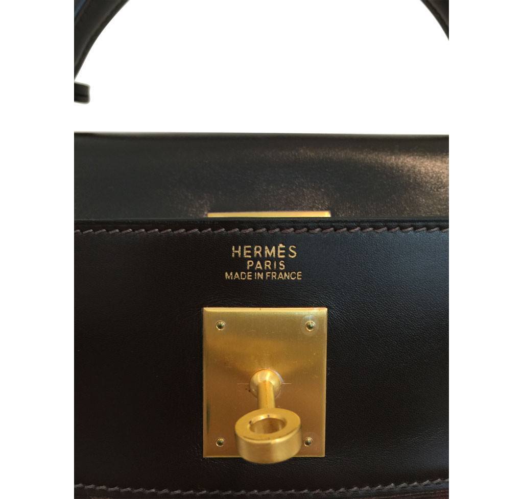 Rare Vintage Hermes Vibrato 32cm Kelly Bag
