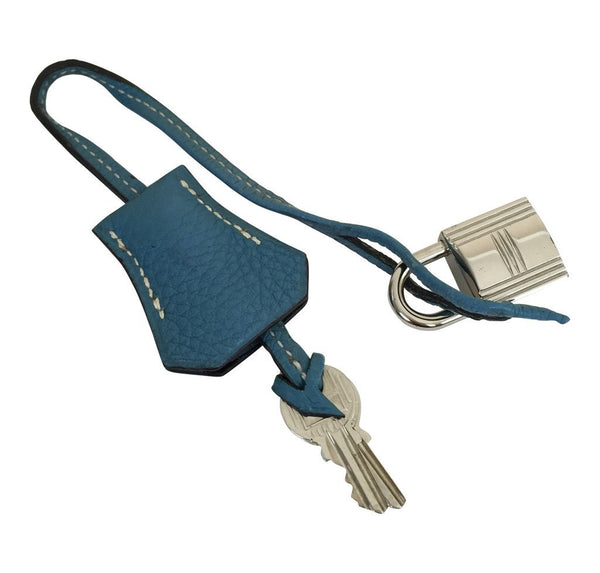 Hermes Kelly 35 Blue Jean Used keys