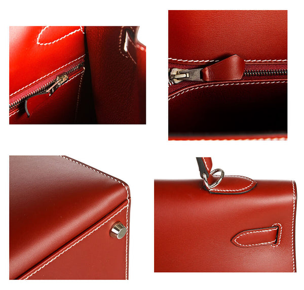 Hermes Kelly 35 Bag Chamonix Red