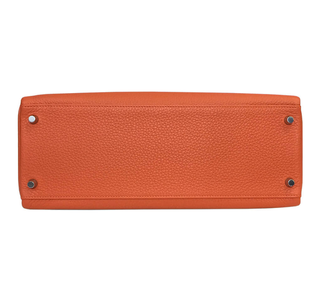 HERMES Togo Kelly Retourne 35 Orange 1294755