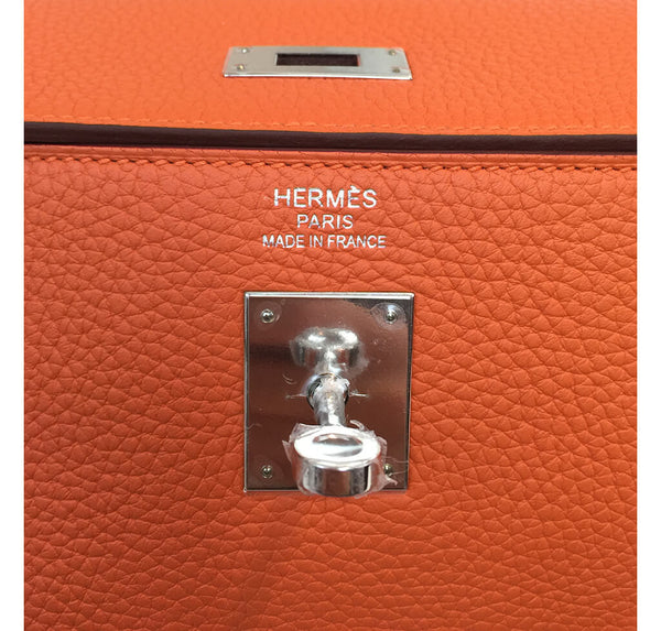 Hermes Kelly 35 Bag Orange Togo