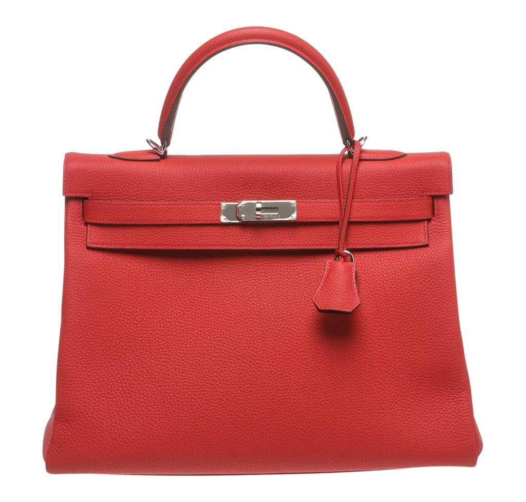 Hermès - Authenticated Kelly 35 Handbag - Leather Red for Women, Never Worn, with Tag