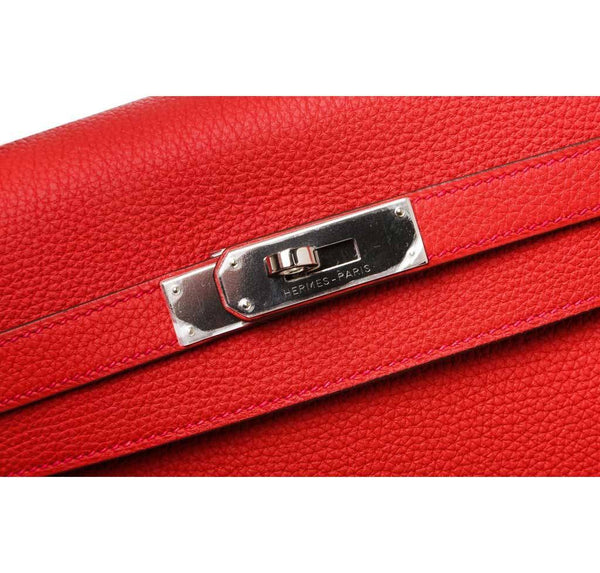 hermes kelly 35 red new hardware