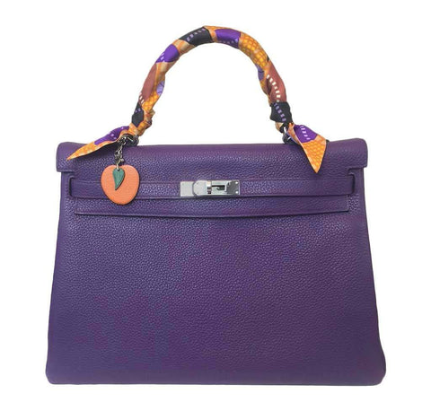Hermes Kelly 35 Ultraviolet Bag 