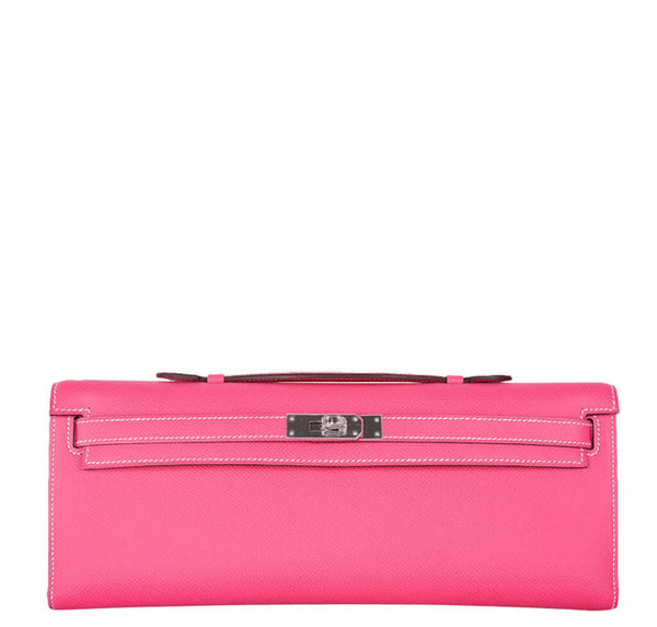 Hermes Kelly Cut Bag Rose Tyrien