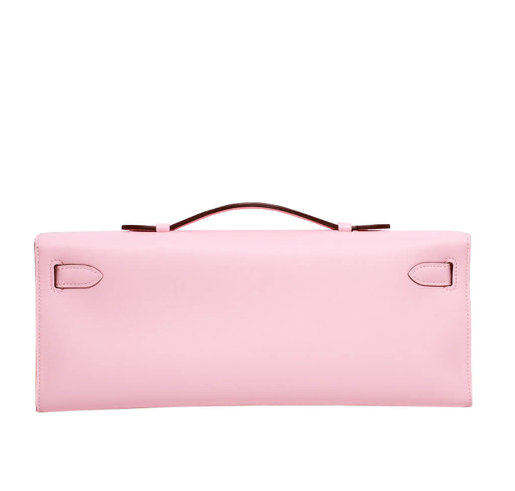 Hermès Kelly Cut Bag Rose Sakura Swift Leather - Palladium
