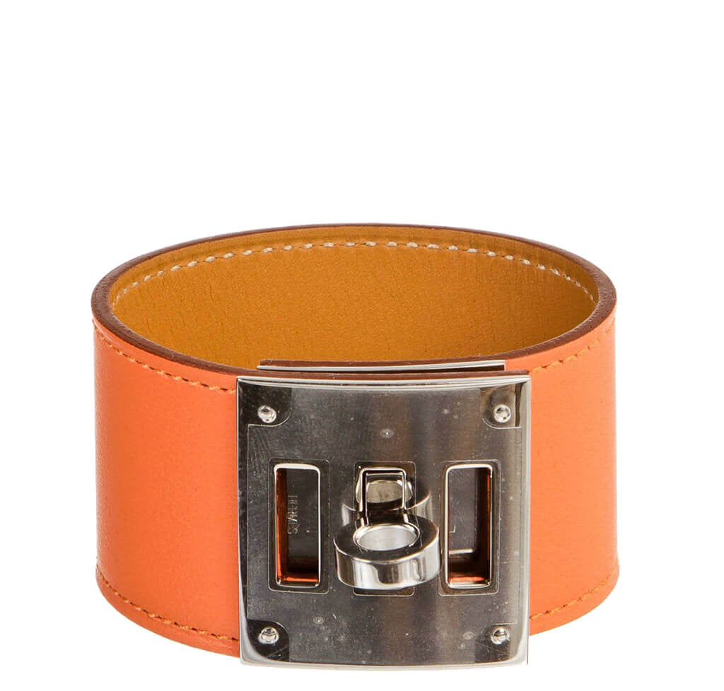 【HERMES】Hermes Kelly Dog bracelet★エルメス【ランク:A】 Hermès Kelly Dog Bracelet Mangue Swift | Baghunter