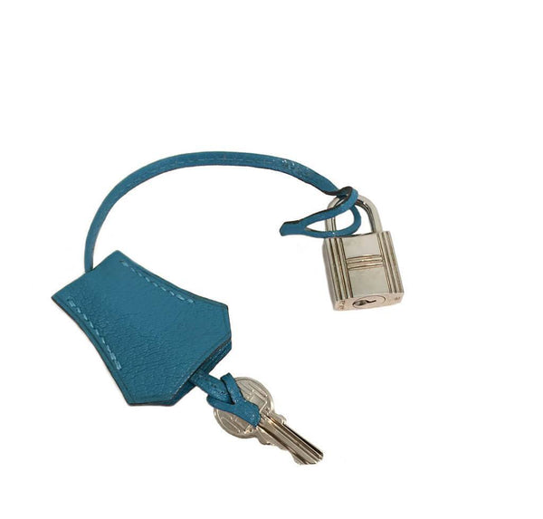 Hermes Kelly Sellier 28 Turquoise Used Keys