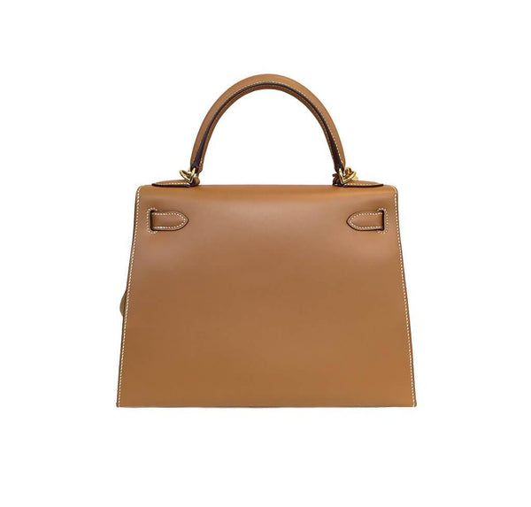 Hermes Kelly Sellier Gold Used Back