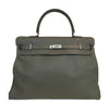 Hermes Kelly 50cm Travel Bag Green 