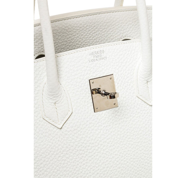 Hermes Birkin 35 Bag White Togo 
