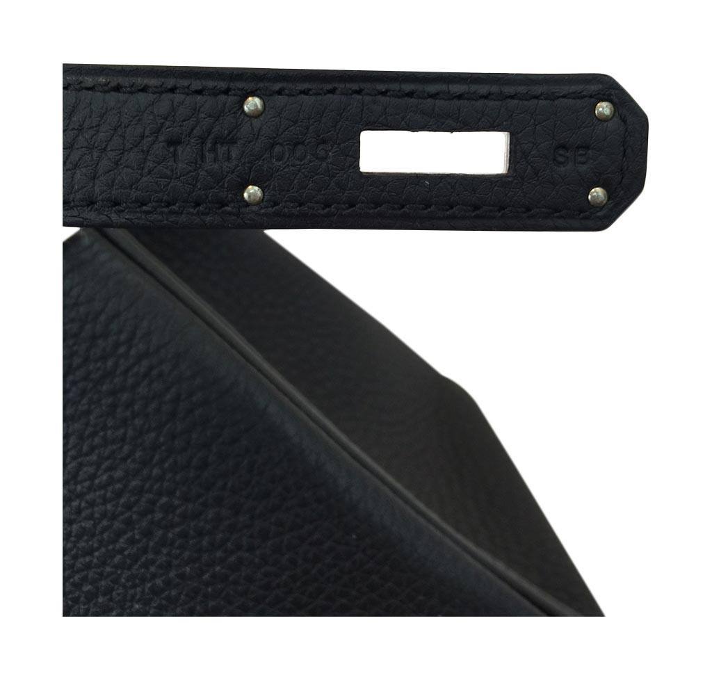 Kelly 28 leather handbag Hermès Black in Leather - 25040025