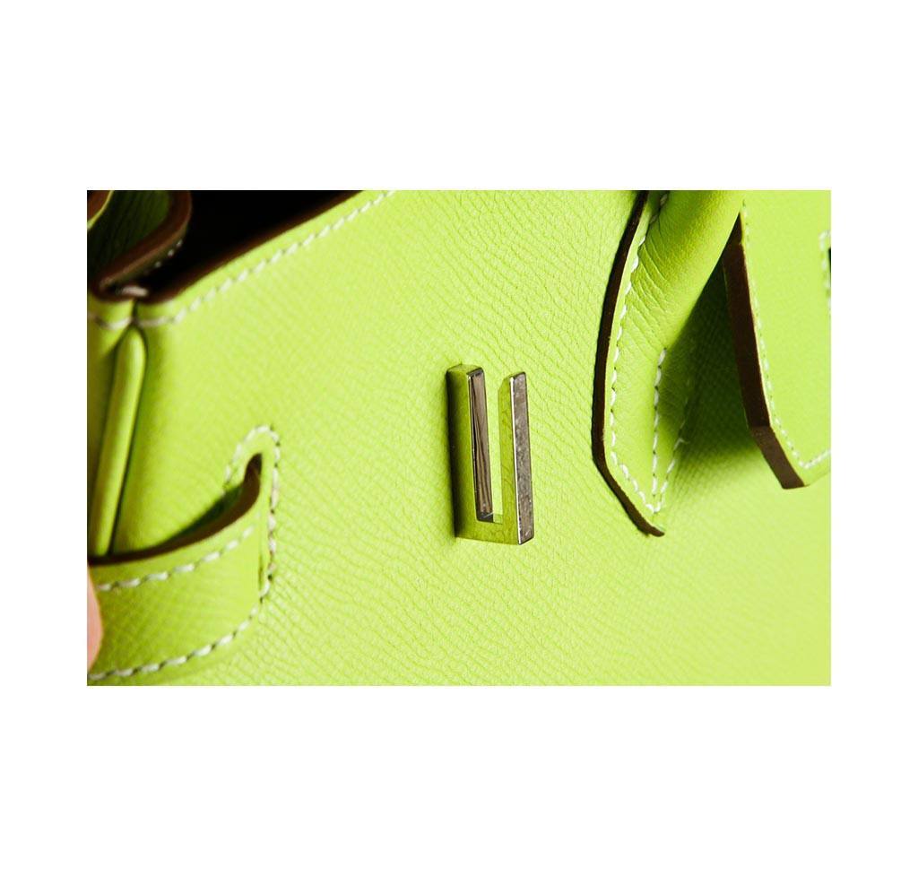 Hermès Bi-color Kiwi and Lichen Candy Birkin 35cm of Epsom