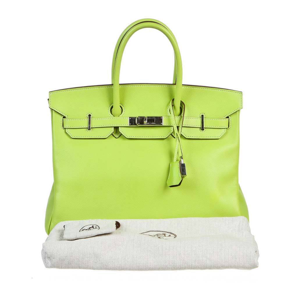Hermes, Bags, Hermes Kelly Classique To Go In Lime And Gold Hardware