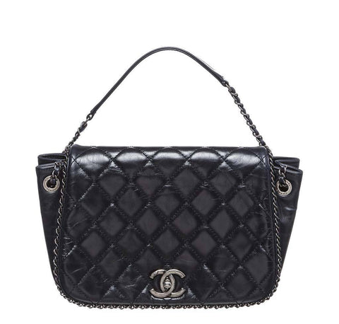 CHANEL, Bags, Chanel Jumbo Xl In The Business Lambskin Quilted Diamond  Stitch Cc Flap Bag