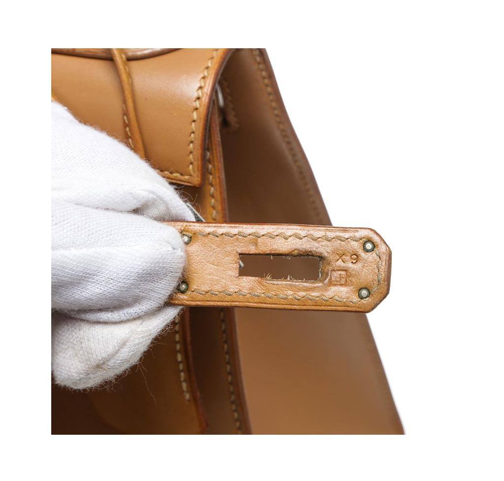 Kelly 32 leather handbag Hermès Black in Leather - 36662938