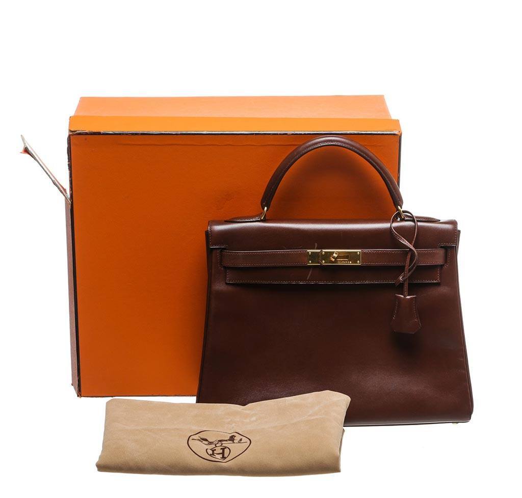 Hermès Hermes Kelly Cut in Brown leather ref.242247 - Joli Closet