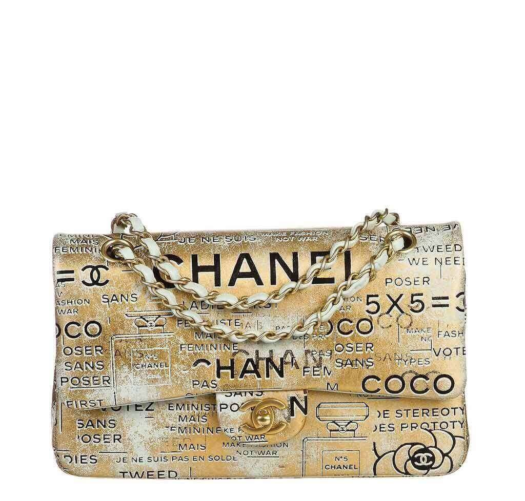 Chanel Classic Double Flap Bag Quilted Ombre Metallic Lambskin Medium For  Sale at 1stDibs