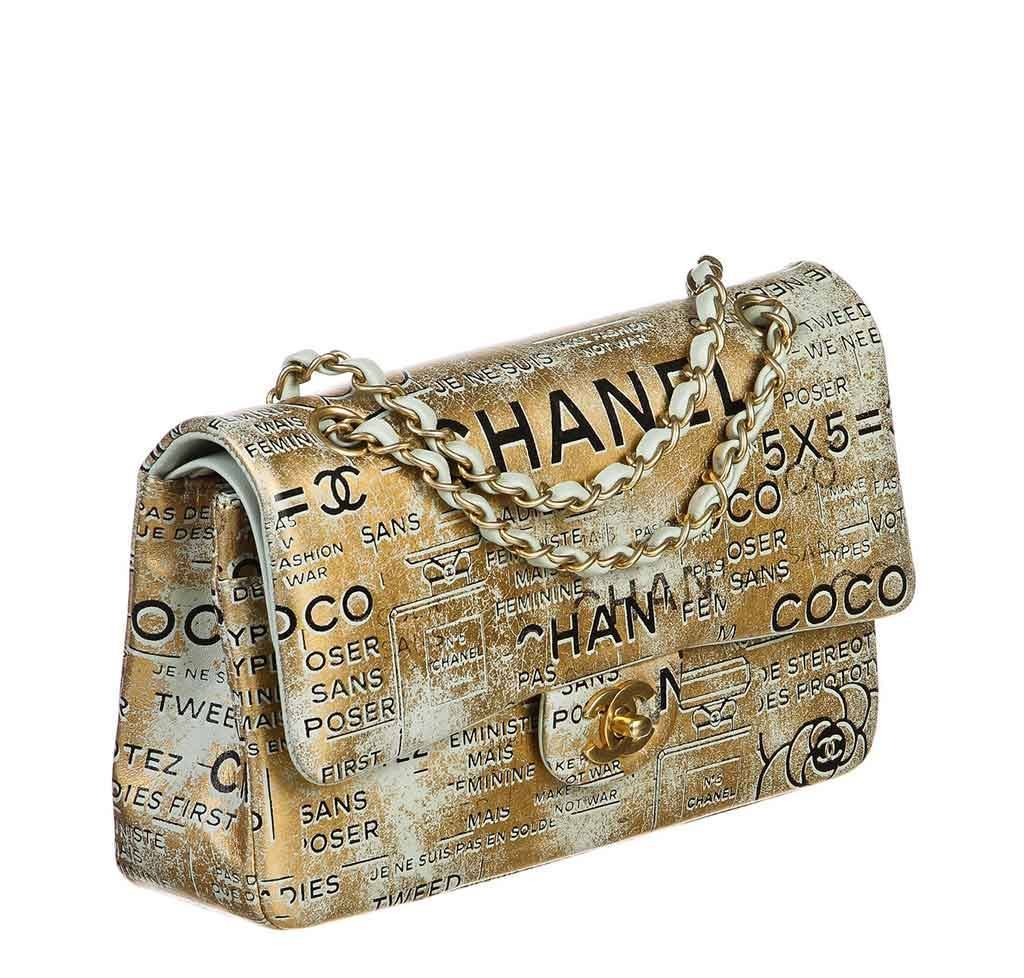 Chanel Limited Edition All Gold CC Flap Bag – Pre Porter