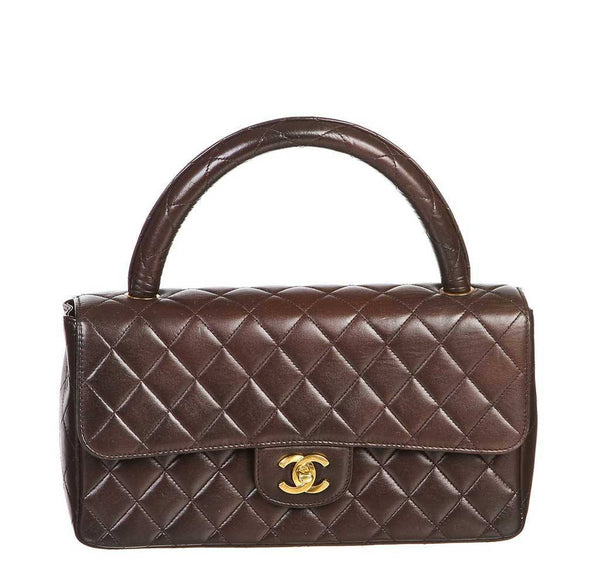 Chanel Brown Top Handle Bag