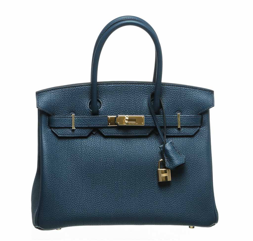 Hermès Birkin 30 Bleu Prusse - Togo Leather
