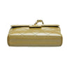 chanel flap shoulder bag gold used bottom