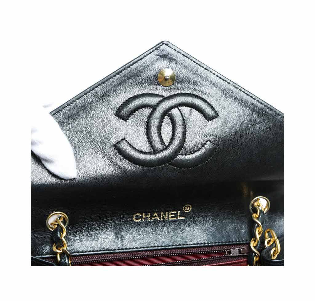 Chanel Black Flap Shoulder Bag - Lambskin Leather