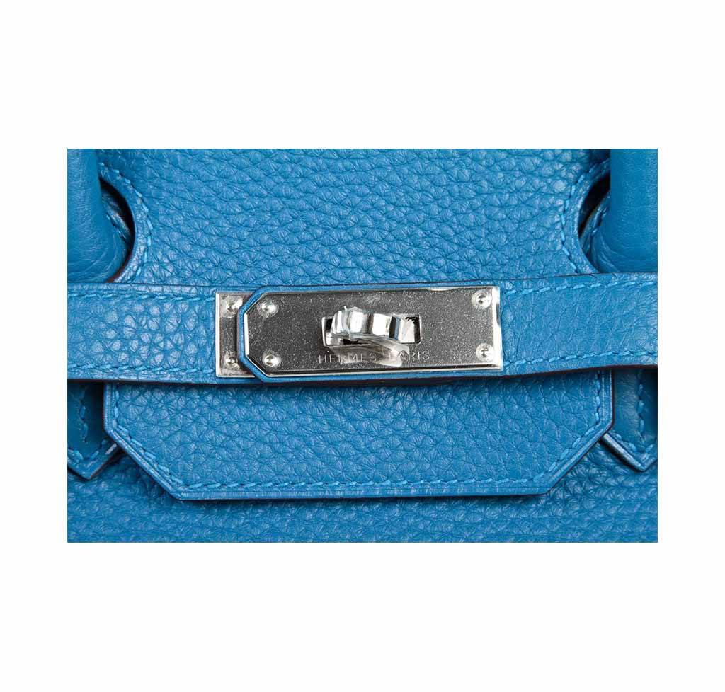 Hermes birkin bags blues for the day 35 Mykonos 35 blue Tempete