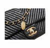 chanel classic 2.55 bag black used detail