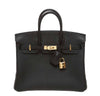 Hermes Birkin 25 Black Togo Bag