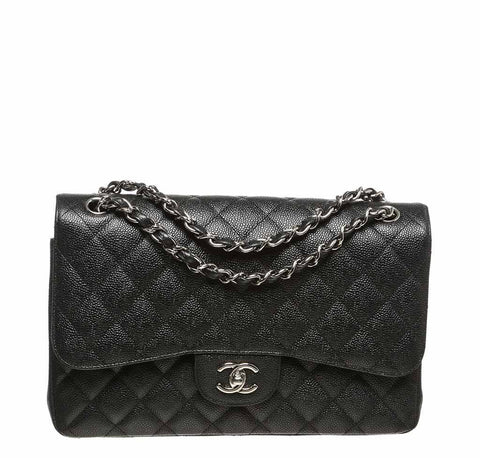 Chanel Black Jumbo 2.55 Bag Caviar