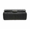 chanel double flap classic 2.55 bag black used bottom