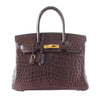 Hermes Birkin Matte Havane Crocodile Bag