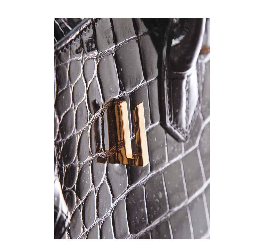 Hermès Porosus Crocodile Birkin 35 Black Bag – ZAK BAGS ©️