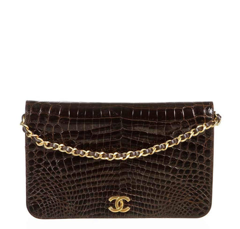 Chanel Tan Leather Chain Flap Bag · INTO