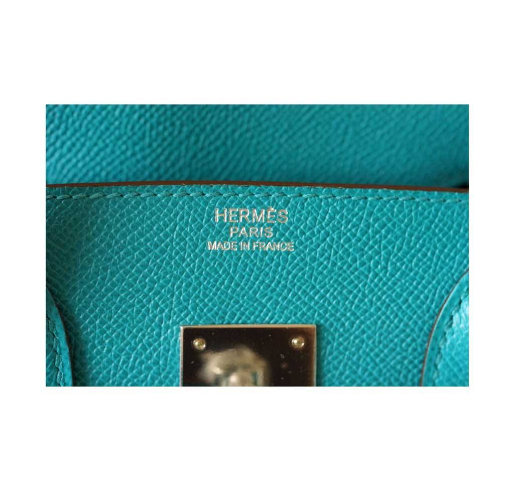 Hermès Blue Paon Epsom Birkin 25 QGB0MO12BB002